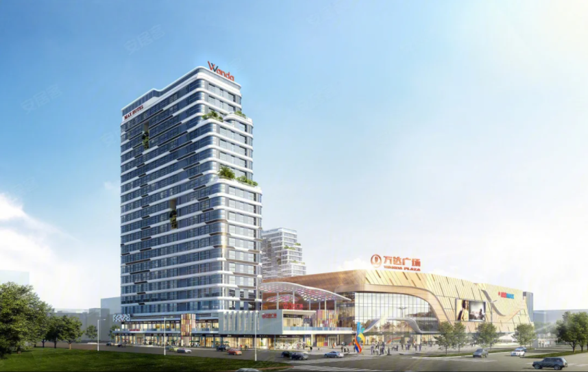 江门江海销售物业步行街外装